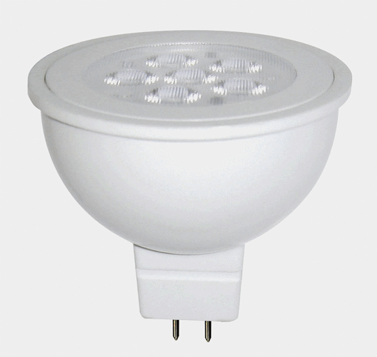 Packs of MR16 3,5, 8 or 10 LED 6 Watt Bulbs