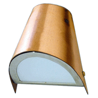 Copper Exterior Wall Light 230 volt