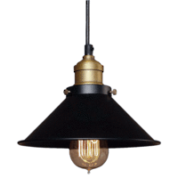 Vintage LW8028 Brass and Black