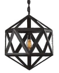 P1932 Black Steel Cage