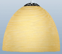 Elliptical Glass Shade Pendant