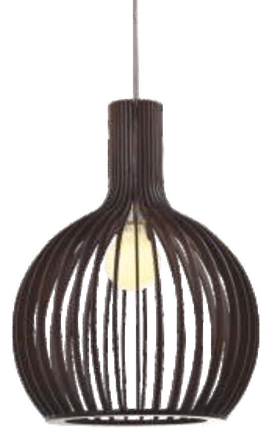 P50126L Wood Shade Pendant
