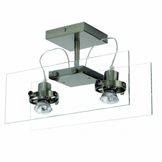 Twin Spot Ceiling Light with LED Bulbs