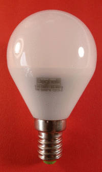 Small Round LED Globe E14 base