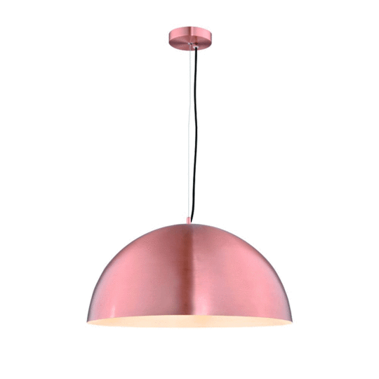 Olive Range Large Dome Copper Pendant