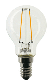 56422 Small Globe 4 Watt LED Glass Filament Bulb