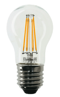 56423 Small Globe 4 Watt LED Glass Filament Bulb