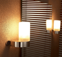 INOX1149 Pair of Mirror Lights IP44