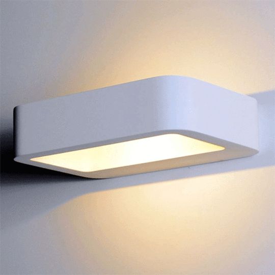 LED 5W INTERIOR PAINTABLE PLASTER LED SURFACE MOUNTED WALL LIGHT