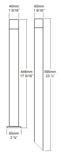 Cube-Bollard-Dimensions