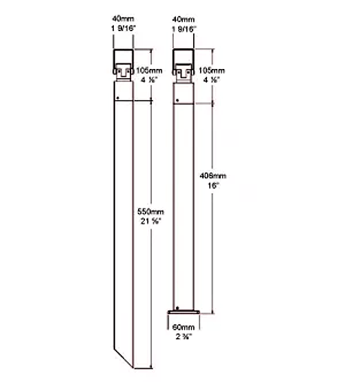 Cube-Pole-Spot-Dimensions