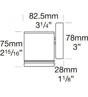 Wall-downlight-dimensions